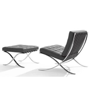 SILLA BARCELONA CON DESCASA PIES